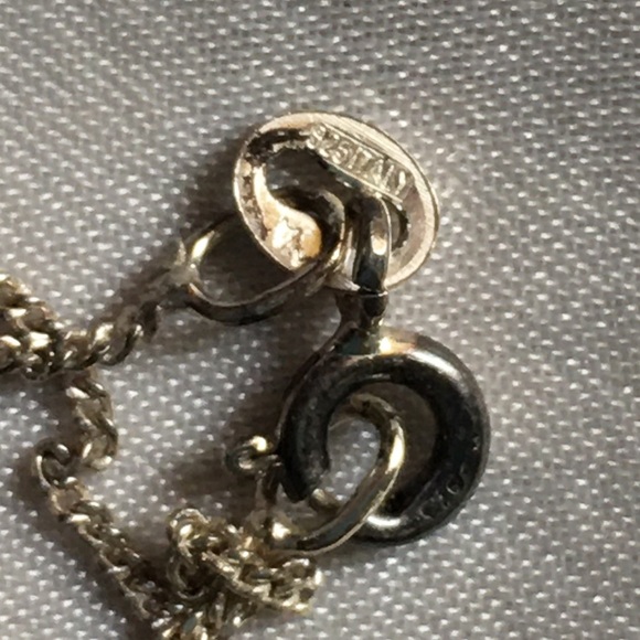 .925 Sterling Silver Scroll Pendant Necklace - Picture 7 of 7